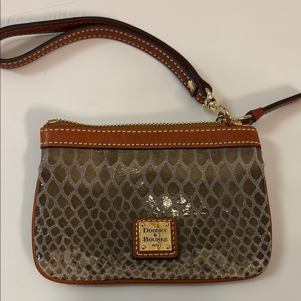 Dooney & Bourke Brown/green  Wristlet